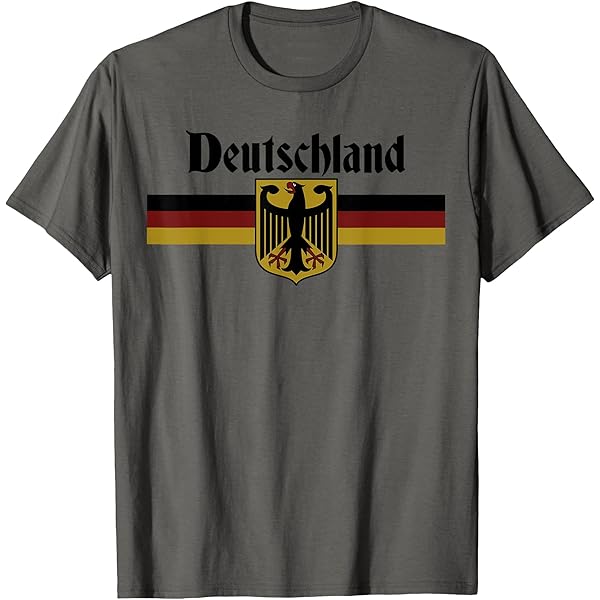 T-shirt Allemagne Hockey – Aigle Et Crosses Croisées – Homme – Gildan – Neuf Sans étiquette