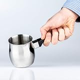 Café Olé S8059/24 Turkish Coffee Pot Cezve Ibrik 24oz Stainless Steel Silver view 4