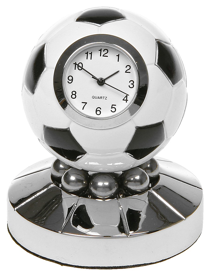 Joe Davies Football Clock - (Techno Black and White Football Clock Globe)
