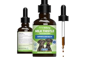 Pet Wellbeing Milk Thistle for Dogs - Milk Thistle Liver Detox Support, Organic Herb - Pet Wellbeing Vet-Formulated Holistic 
