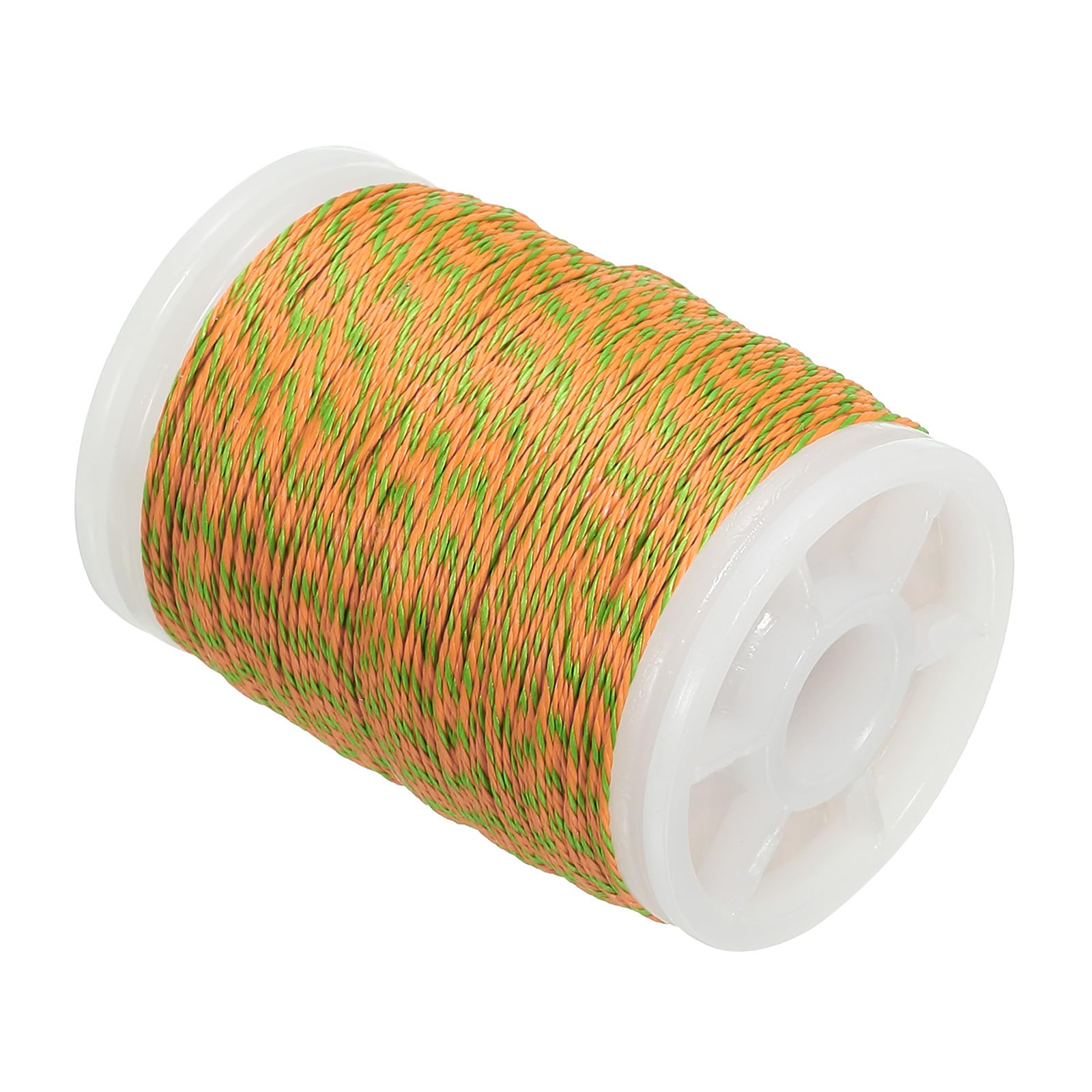 PATIKIL Archery Bow String Serving Thread 120 Yard/110M, 0.015" Dia Bowstring Thread for Tying Peep Sight Nock Compound Recurve Bow, Green Orange