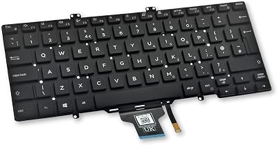 Dell Latitude 7400 UK English Backlit Keyboard P4XFX Laptop Part