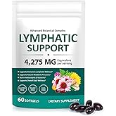 FANSHI Lymphatic Drainage Supplements 60 Softgels | Herbal Blend with Echinacea, Dandelion &amp; Burdock Root | Promotes Healthy Circulation &amp; Fluid Balance | Supports Overall Daily Wellness