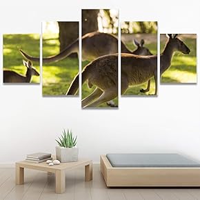 SIGNWIN 5 Panel Canvas Wall Art Modern Art...