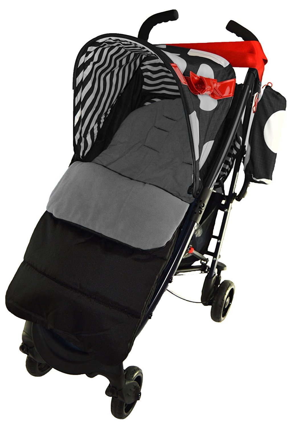 Footmuff/Cosy Toes Compatible with Maclaren Quest Sport Pushchair Dolphin Grey