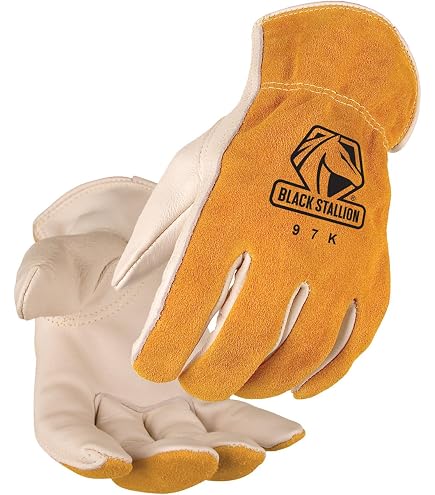 Black Stallion (97SW Versatile Grain Cowhide Palm Drivers Glove