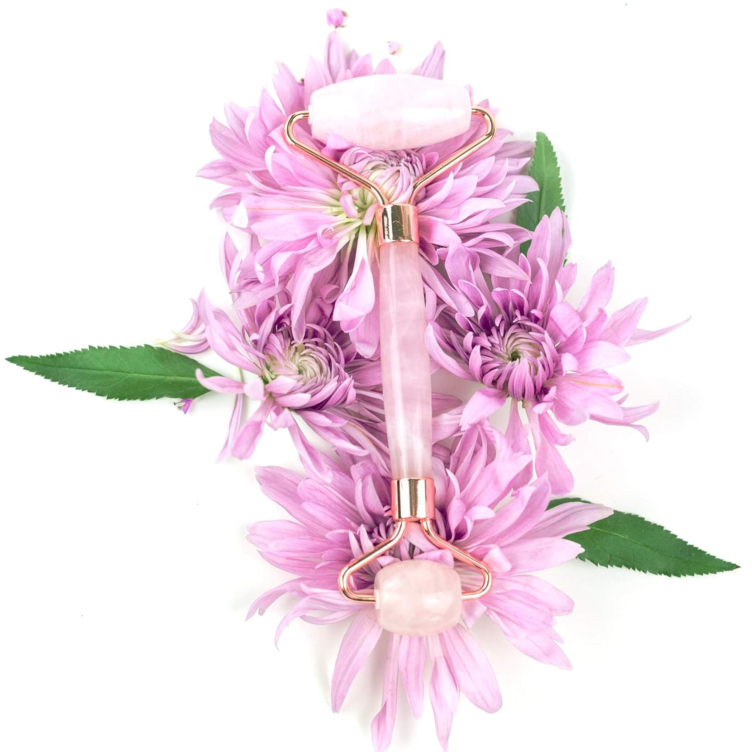 Rose Quartz Facial Roller - Best Face Roller and Skincare Tool for Facial Massage, Quality Pink Stone Face Roller Great for Skin on Face and Neck in Magnetic Gift Box: Beauty
