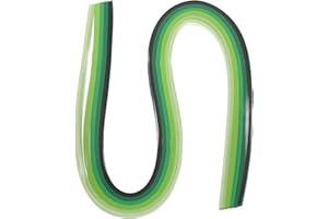 PATIKIL 120pcs Quilling Strips Paper 3/16"(5mm) 21" Origami Paper Quilling Strip for Art DIY Hand Craft Christmas, Green