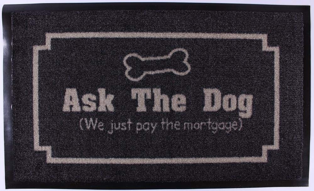 Decorative Coir Entrance Door Mat Ask the dog… 75 cm x 45 cm