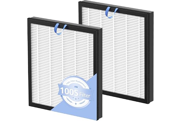 2 Pack Vital 100S Replacement Filter for LEVOIT Vital 100S Air Purifier, 3-in-1 Vital 100s Hepa Filter and High-Efficiency Ac
