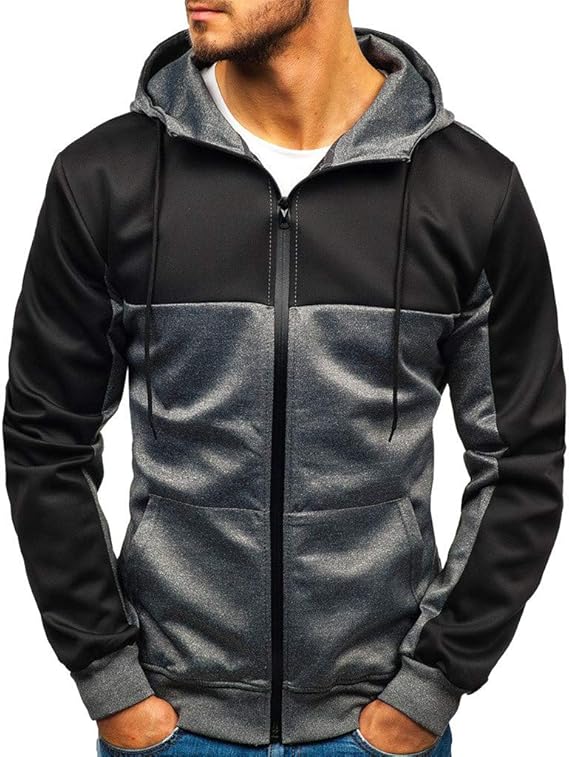 Amazon パーカー メンズ Mechanc スウェットパーカー 長袖 トレーナー プルオーバー トップス 無地 シンプル ブラック 上着 ゆったり スポーツ ファッション おしゃれ かっこいい ストリート 大きいサイズ カジュアル 人気服 春秋冬 トレーナー パーカー 通販