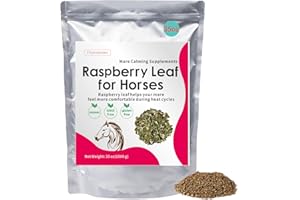 DIYTOOLSMAN Horse Calming Supplement 35 OZ - Natural Raspberry Leaves for Horses- Relieves Anxiety, Irritability, and Discomfort in Mares During Heat Cycles