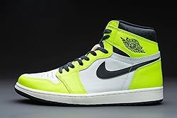 Nike Men's Air Jordan 1 Retro High Og Shoes, Volt