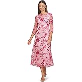JS Collections Women's Nadine Tea Length Cocktail