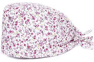 Kousenpu Adjustable Working Cap,Elastic Tie-Back Scrub Cap, Unisex, One Size Multiple Color