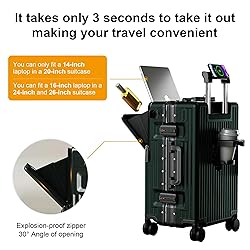 AIWEINY Zipperless Luggage, Polycarbonate Aluminum