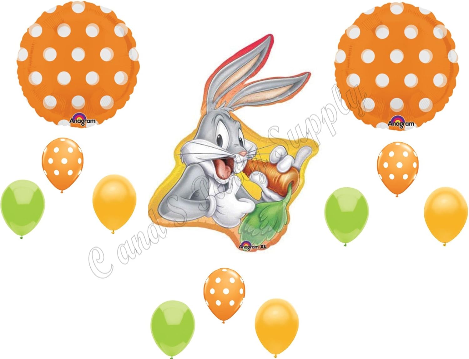 Amazon Com Bugs Bunny Looney Tunes Happy Birthday Balloons