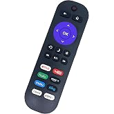 Remote Compatible with All TCL Roku TV Remote, Universal Remote Compatible with TCL Roku Smart 4K HD LED TV - with 8 Shortcut Buttons