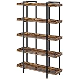 Rolanstar Bookshelf 5-Tier, 68.9’’H Industrial
