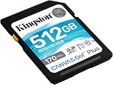 Kingston Canvas Go Plus 512GB SDXC UHS-I U3 V30 SD Card 170MB/s Read view 2