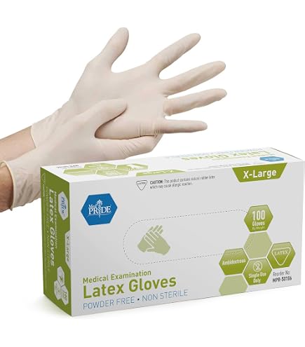 Amazon.com: MedPride Powder-Free Latex Exam Gloves, Large, Box/100