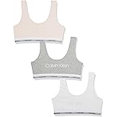 Calvin Klein Kids Girls' Modern Cotton Bralette 3-Pack