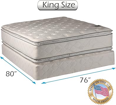 Amazon Com Dream Solutions Pillow Top Mattress And Box Spring Set