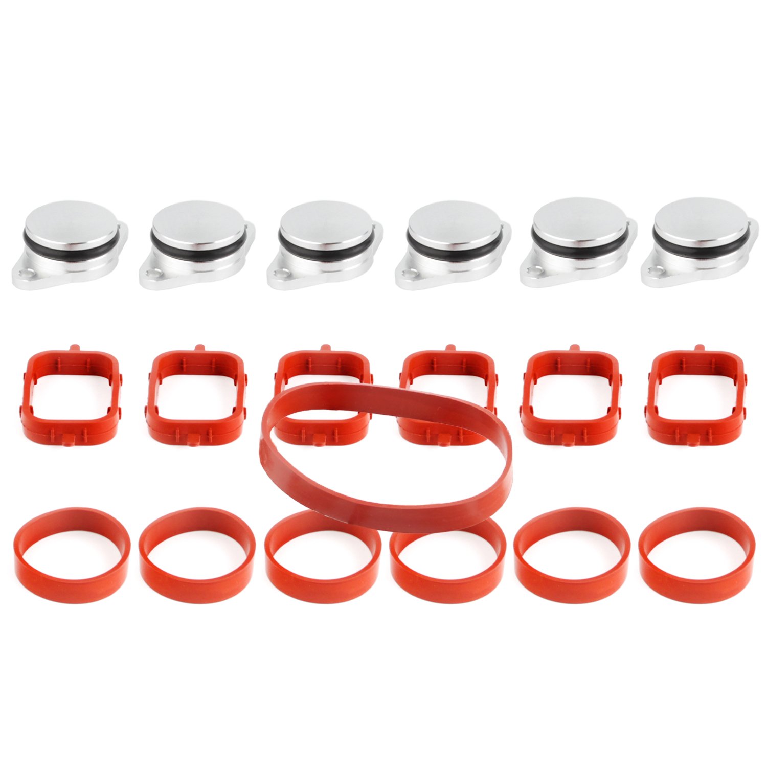 TAKPART 6 x 33 mm Swirl Flap Replacements Removal Blanks Manifold Gaskets