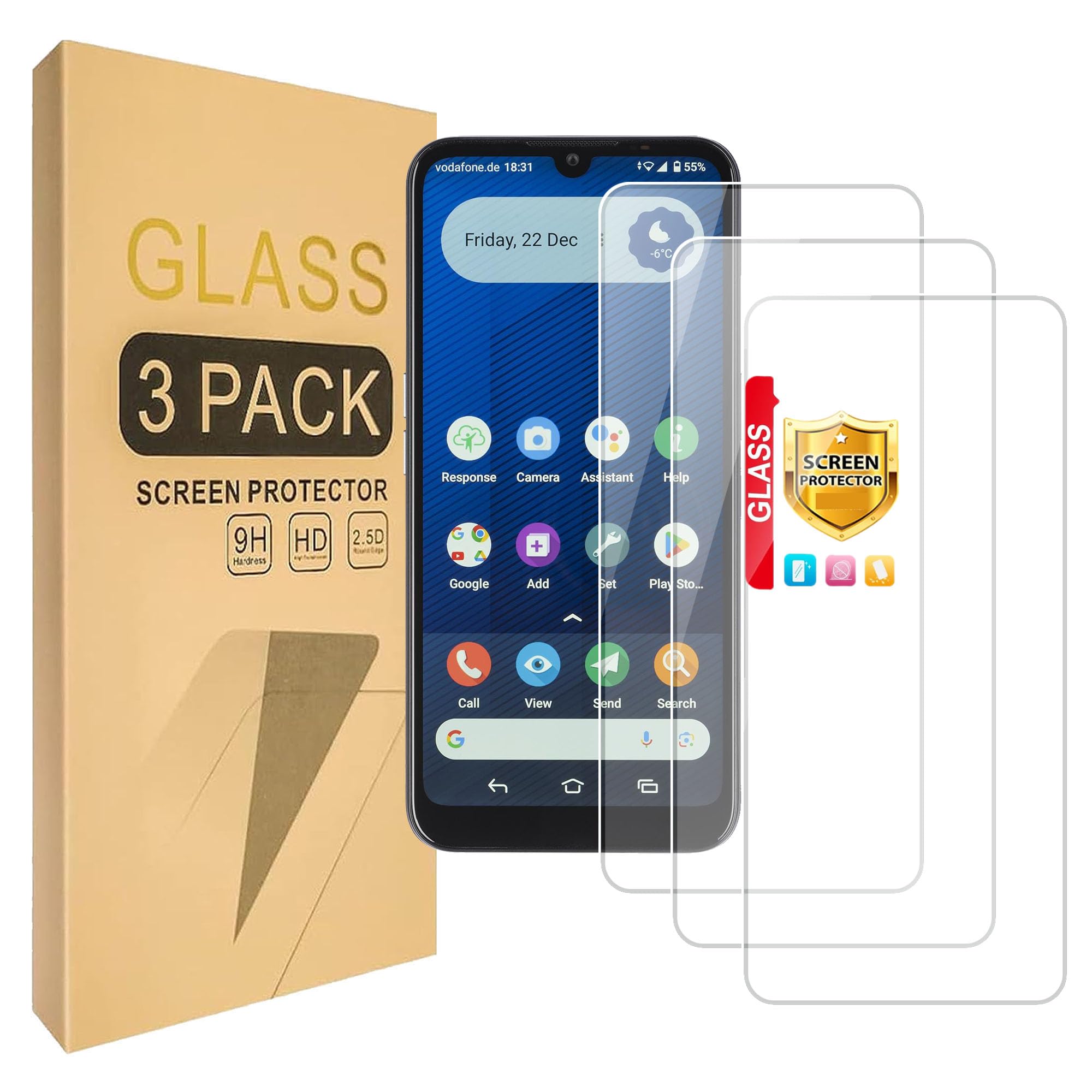 Lucyliy (3 Pack) Compatible with Doro 8200 Screen