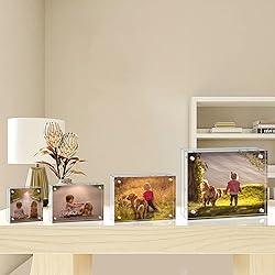Egofine 8x10 Acrylic Frames 6 Pack, 20mm Thicker