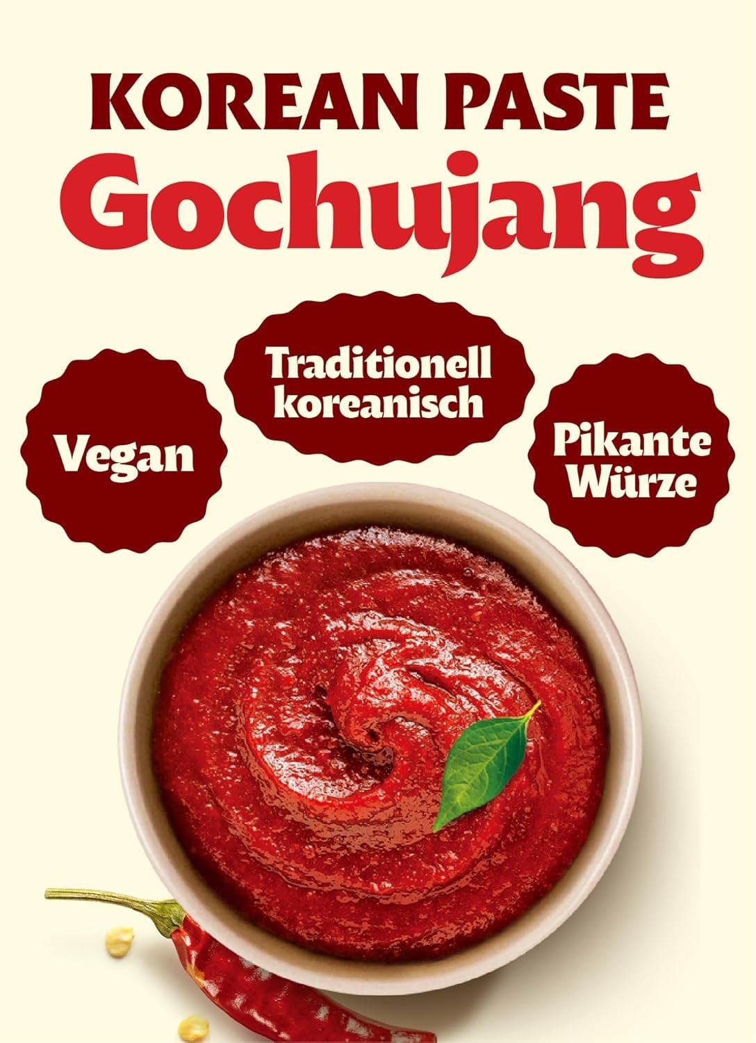 Bibigo Gochu-Jang Chili Paste – Scharfe Paste aus Korea – Ideal zum Marinieren von Fleisch, für Reis oder Suppen – 1 x 500 g 2