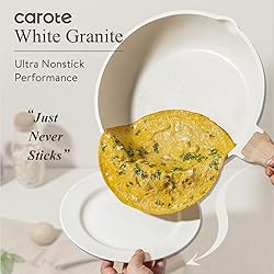 CAROTE Non Stick Frying Pans,Nonstick Granite