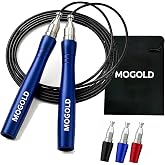 Mogold Speed Ropes Jump Rope For Men/Women-Tangle-Free-Self-Locking Screw-Free Design