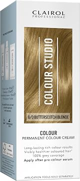 Clairol Colour Studio Permanent Colour Cream Butterscotch Blonde 8/0 50ml