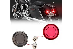 DREAMIZER Motorcycle 1157 Led Turn Signal Lights Front Rear 2 Inch Bullet Smoked Lens Daytime Running Lights Brake Lights Compatible with Harley Softail Touring Dyna Sportster Road King Electra Glide