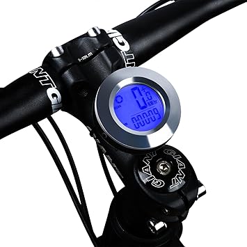 Fahrradcomputer, Radfahren Kilometerzähler-Geschwindigkeitsmesser für Fahrrad,wasserdichter automatischer mit LCDHintergrundb
