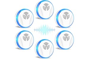 Lickoon 6 Packs Ultrasonic Pest Control Repeller, Electronic Pest Repellent Plug in Indoor for Insect Roaches Spider Ant Bug Rat Rodent Mouse Repellent for House Kitchen Garage Warehouse