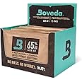 Boveda 65% Two-Way Humidity Control Packs For Aging & Long-Term Storage in Plastic & Wood Boxes – Size 60 – 12 Pack – Moisture Absorbers – Humidifier Packs – Individually Wrapped Hydration Packets