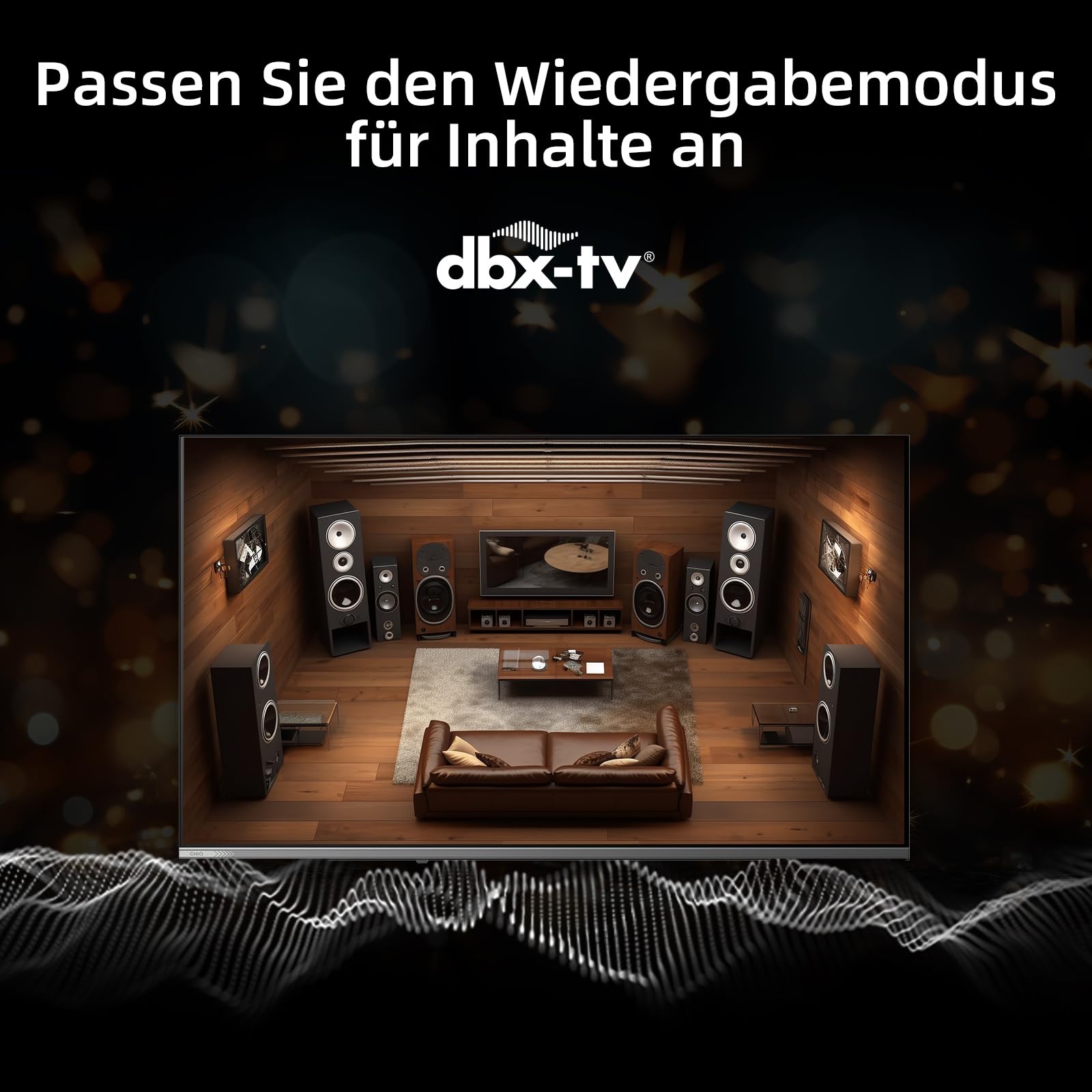 CHIQ 50 Zoll (127 cm) 4K UHD Smart Google TV, HDR10, MEMC, kompatibel mit Apple AirPlay & Google Sprachsteuerung, mit ALLM & VRR, Dolby Audio, Prime Video, YouTube, 2026 U50QST 9