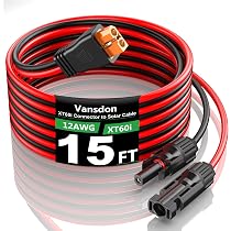 Vansdon XT60i Connector to Solar Cable 12AWG : Amazon.ca: Electronics