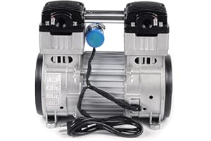 GNJINX 1100W Oil-Free Vacuum Pump, 7CFM Silent Air Compressor Head for Industrial Use - Small Diaphragm Mute Pump 200L/min