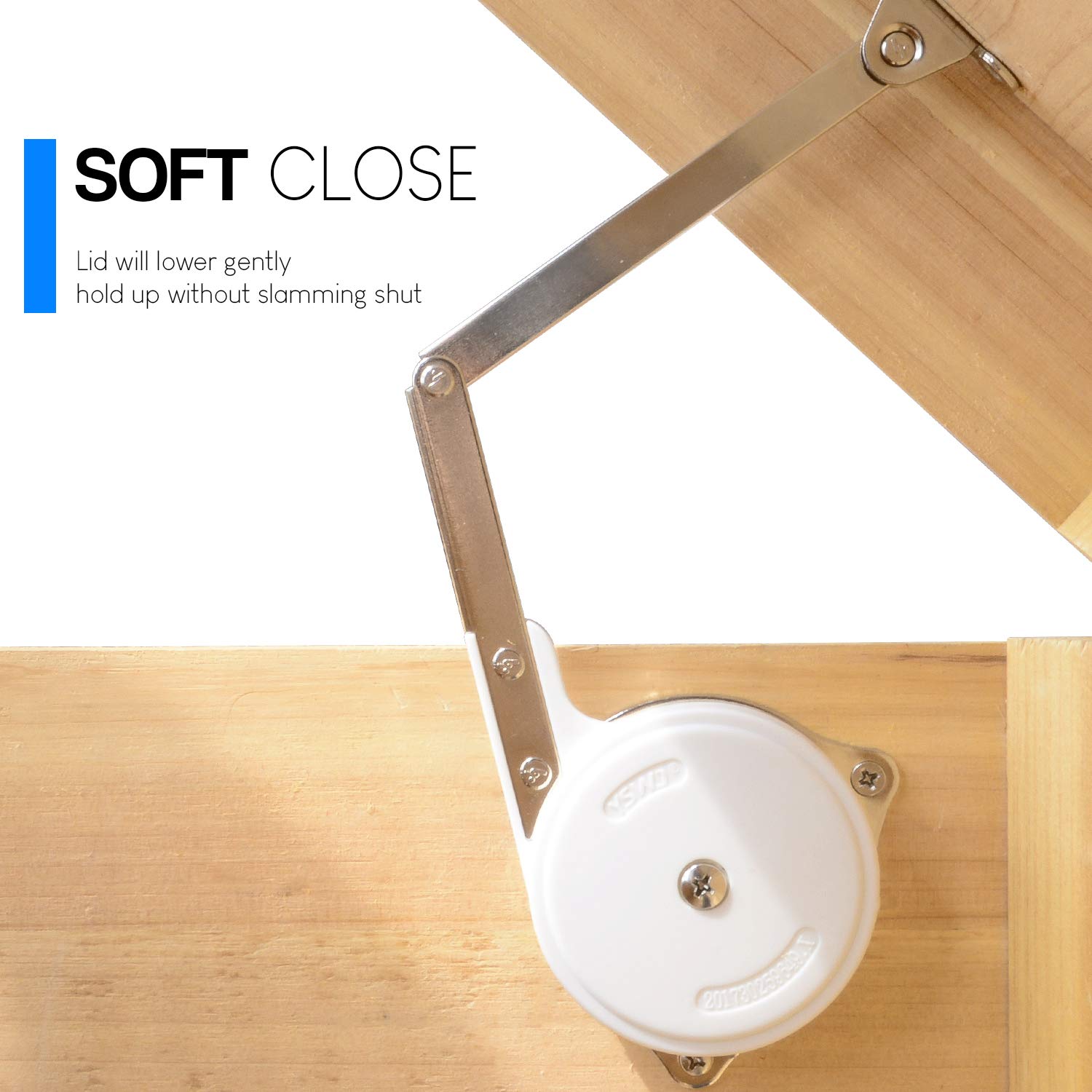 Douper Soft Close Lid Support Hinges 70N120N Automatic Slow Lowering