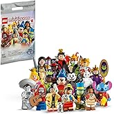 LEGO 71038 Disney Edition Minifigures 100, 1 of 18 Characters to Collect, Mickey Apprentice Sorcerer, Stitch, Mulan and More (Random Picked Unit)