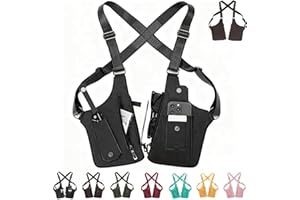 Premium Leather Adjustable Underarm Shoulder Bag for Men, Double Shoulder Armpit Bag, for Travel and Daily Use