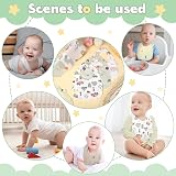 Lanjue 8 Pack Baby Bandana Bibs Soft Cotton Teething Drool Waterproof view 7