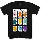 Pokemon Pikachu Game Kids Shirt - Ash, Pikachu, Charizard, Bulbasaur, Squirtle, and Charmander - Little and Big Boy T-Shirt