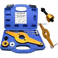 GLEXQLAO Vibration Damper Holding Tool Replaces T10531, Crankshaft Pulley Shock Absorber Removal Kit Compatible with Skoda Se