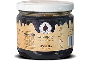 JOLKHABAR Nolen Gur - Liquid Date Palm Jaggery - Khajur Gur from Bengal Nalen Gur - Fresh & Pure - 100% Farm to Fork Traceabi