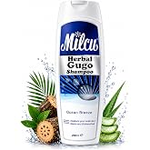 Milcu Gugo Herbal Shampoo with Aloe Vera, 6.76 fl oz (200 ml) | Volumizing Shampoo for Fine &amp; Thinning Hair &ndash; Daily Scalp Cleansing, Fuller-Looking Hair, Ocean Breeze Scent