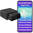 PlanetGPS (OBD) - OBD2 GPS Tracker with OBDII Diagnostics for Cars Trucks Fleet with Worldwide Coverage - Subscription Requir